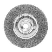 Щетка для УШМ, 200 мм, посадка 22.2 мм, плоская, витая проволока 0.3 мм Сибртех по ценам производителя в Санкт-Петербурге с доставкой по всей России