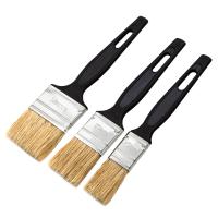 Набор кистей флейцевых 3 шт. (25 мм, 35 мм, 50 мм) натуральная щетина, пластиковая ручка Сибртех купить в Москве с доставкой по всей России | ProtosMarket.ru