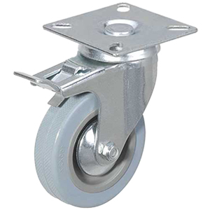 Колесо аппаратное поворотное SCgb 55 125 мм с тормозом (F) купить в Москве с доставкой по всей России | ProtosMarket.ru