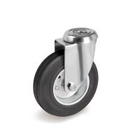 Колесо поворотное SCh 55 125 мм резина под болт РФ купить в Москве с доставкой по всей России | ProtosMarket.ru