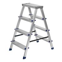 Стремянка двусторонняя 4 ступени, алюминиевая, Сибртех купить в Москве с доставкой по всей России | ProtosMarket.ru