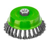 Щетка для УШМ, 125 мм, М14, "чашка", крученая металлическая проволока Сибртех по ценам производителя в Санкт-Петербурге с доставкой по всей России
