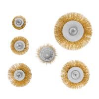 Набор щеток для дрели, 6 шт, 5 плоских 40-50-65-75-100 мм + 1 "чашка" 50 мм, со шпильками Matrix