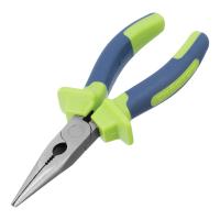 Длинногубцы прямые, 160 мм, двухкомпонентные рукоятки Сибртех по ценам производителя в Санкт-Петербурге с доставкой по всей России