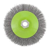 Щетка для УШМ, 125 мм, М14, "тарелка", витая проволока Сибртех по ценам производителя в Санкт-Петербурге с доставкой по всей России