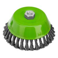 Щетка для УШМ, 150 мм, М14, "чашка", крученая проволока 0.5 мм Сибртех по ценам производителя в Санкт-Петербурге с доставкой по всей России