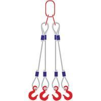 Строп канатный 4СК, с 4 крюками 25Т x 5М