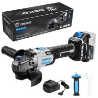 Углошлифовальная машина бесщеточная DEKO DKAG20, 20В, 1*5.0Ач купить в Москве с доставкой по всей России | ProtosMarket.ru