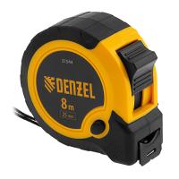 Рулетка 8м х 25мм, двухкомп. корпус, кнопка-пауза Denzel купить в Москве с доставкой по всей России | ProtosMarket.ru