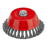 Щетка для УШМ, 150 мм, М14, "чашка", крученая проволока 0.5 мм Matrix по ценам производителя в Санкт-Петербурге с доставкой по всей России