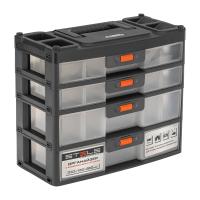 Органайзер для хранения с выдвижными лотками 310х150х260мм, 4 секции, пластик Stels купить в Москве с доставкой по всей России | ProtosMarket.ru