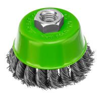 Щетка для УШМ, 75 мм, М14, "чашка", крученая металлическая проволока Сибртех по ценам производителя в Санкт-Петербурге с доставкой по всей России