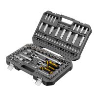 Набор инструментов, 1/2", 1/4", CrV, S2, пластиковый кейс, 109 предметов Denzel купить в Москве с доставкой по всей России | ProtosMarket.ru