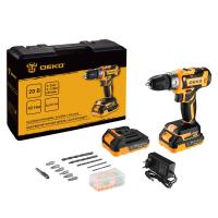 Аккумуляторная дрель-шуруповерт DEKO GCD20DU PRO в кейсе + набор 63 инструмента для дома, 20В, 2х3.0 купить в Москве с доставкой по всей России | ProtosMarket.ru