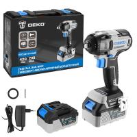Гайковерт аккумуляторный бесщеточный DEKO ZKIS, 20В, 2*4.0Ач, 420 Нм, в кейсе