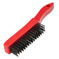 Щетка зачистная пятирядная, закаленная прямая проволока с пластиковой ручкой Matrix по ценам производителя в Санкт-Петербурге с доставкой по всей России