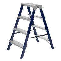 Стремянка двусторонняя 4 ступени, стальная, Сибртех купить в Москве с доставкой по всей России | ProtosMarket.ru