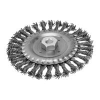 Щетка для УШМ 150 мм, М14, плоская, крученая проволока 0.8 мм Matrix по ценам производителя в Санкт-Петербурге с доставкой по всей России