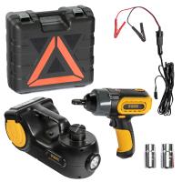 Домкрат электрогидравлический «3 в 1» (1,5 т), 12В, с гайковертом электрическим, в наборе  Denzel купить в Москве с доставкой по всей России | ProtosMarket.ru