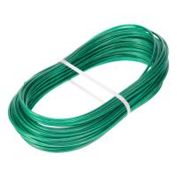 Трос металлополимерный зеленый ПР-3.0, толщина 3.0 мм, моток 20 метров Сибртех
