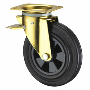 Колесо поворотное SCb63K 160 мм с тормозом по ценам производителя в Санкт-Петербурге с доставкой по всей России