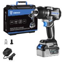 Гайковерт аккумуляторный бесщеточный DEKO ZKIS20 PRO MAX, 20В, 1*5.0Ач, 950 Нм, в кейсе