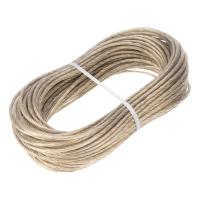 Трос металлополимерный прозрачный ПР-4.0, толщина 4.0 мм, моток 20 метров Сибртех