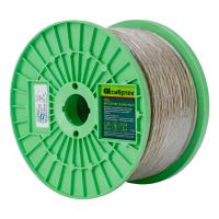 Трос металлополимерный прозрачный ПР-5.0, толщина 4.0 мм, катушка 100 метров Сибртех