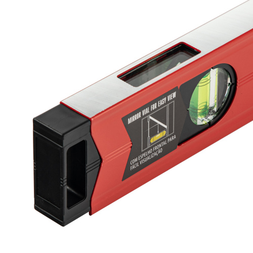 Уровень алюминиевый магнитный, 800 мм, фрезерованный, 3 глазка (1 зеркальный) усиленный Matrix по ценам производителя в Санкт-Петербурге с доставкой по всей России