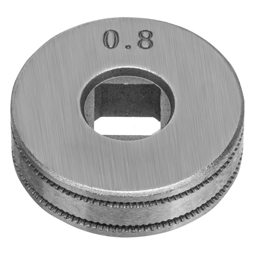 Подающий ролик, U профиль зубчатый под флюсовую проволоку 0,8-1мм посадка квадрат, 2 шт Denzel по ценам производителя в Санкт-Петербурге с доставкой по всей России