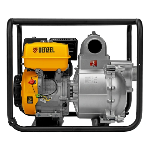 Мотопомпа бензиновая для грязной воды PX-80D, 15 л.с, 3", 1500 л/мин, глубина 8 м , напор 30 м Denzel по ценам производителя в Санкт-Петербурге с доставкой по всей России
