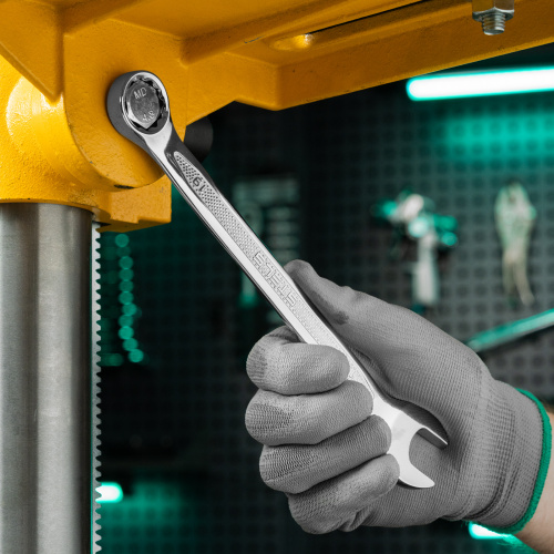 Ключ комбинированный, 19 мм, CrV, антислип Stels по ценам производителя в Санкт-Петербурге с доставкой по всей России