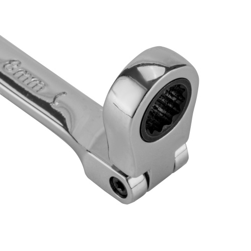 Ключ комбинированный трещоточный, 8 мм, CrV, шарнирный, зеркальный хром Matrix Professional купить в Москве с доставкой по всей России | ProtosMarket.ru