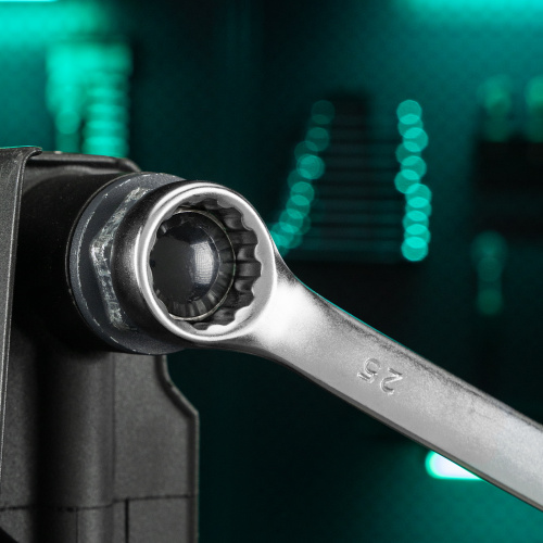 Ключ комбинированный, 25 мм, CrV, матовый хром Stels купить в Москве с доставкой по всей России | ProtosMarket.ru