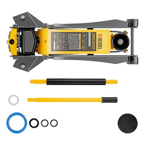 Домкрат гидравлический подкатной, 3 т, 85-610 мм, быстрый подъем, низ. подхват, проф, SUV Denzel по ценам производителя в Санкт-Петербурге с доставкой по всей России