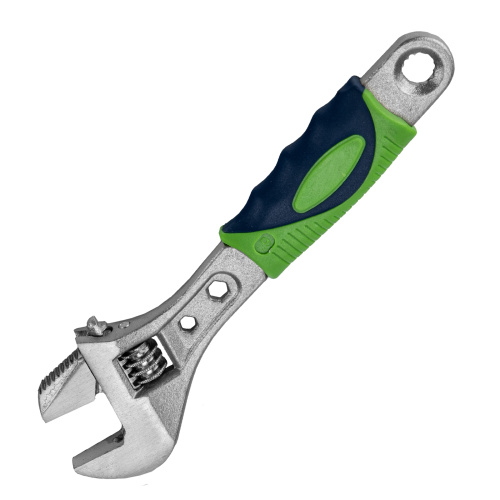 Ключ разводной, 150мм, переставная губка, 2-х комп. рукоятка Сибртех по ценам производителя в Санкт-Петербурге с доставкой по всей России