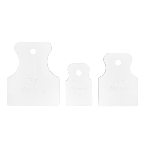 Набор шпателей 40-60-80 мм, белая резина, 3 шт Matrix по ценам производителя в Санкт-Петербурге с доставкой по всей России