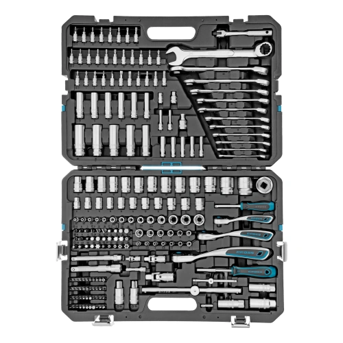 Набор инструментов, 1/2", 3/8", 1/4", CrV, 120 зубьев, 216 предметов Gross купить в Москве с доставкой по всей России | ProtosMarket.ru