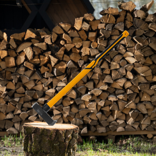 Колун-кувалда 3000 г, кованая, фибергласовая  рукоятка c TPR покрытием, 880 мм Denzel купить в Москве с доставкой по всей России | ProtosMarket.ru