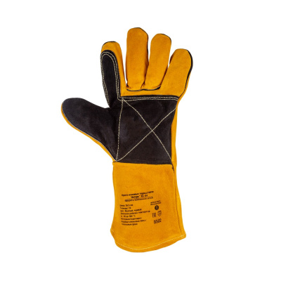 Краги кожаные термостойкие FOXWELD "Янтарь" КС-04 купить в Москве с доставкой по всей России | ProtosMarket.ru