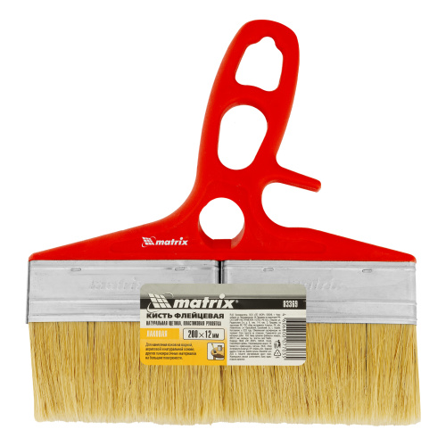 Кисть флейцевая для лаков, 200 x 12, натуральная щетина, пластиковая ручка Color line Matrix купить в Москве с доставкой по всей России | ProtosMarket.ru