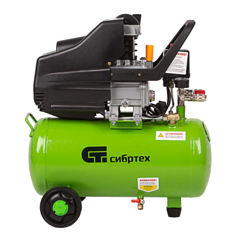Компрессор воздушный КК-1500/24, 1.5 кВт, 198 л/мин, 24 л, прямой привод, масляный Сибртех по ценам производителя в Санкт-Петербурге с доставкой по всей России