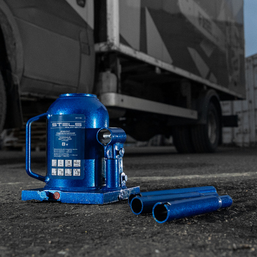 Домкрат гидравлический бутылочный телескопический, 8 т, H подъема 170-430 мм Stels по ценам производителя в Санкт-Петербурге с доставкой по всей России