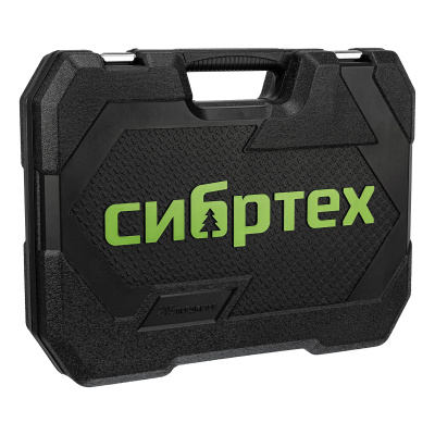 Набор инструментов, 1/2", 3/8", 1/4", пластиковый кейс 215 предм. Сибртех купить в Москве с доставкой по всей России | ProtosMarket.ru