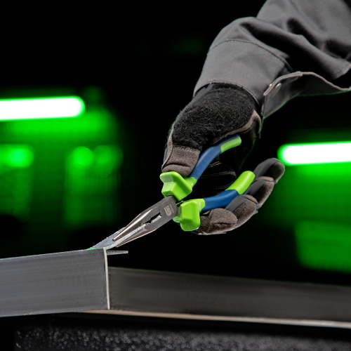 Длинногубцы прямые, 160 мм, двухкомпонентные рукоятки Сибртех по ценам производителя в Санкт-Петербурге с доставкой по всей России