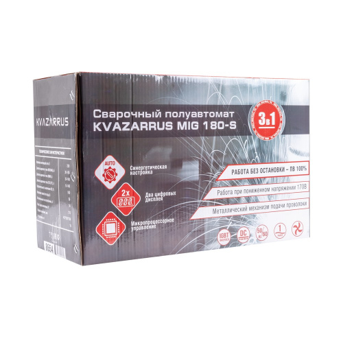 Сварочный полуавтомат KVAZARRUS MIG 180-S по ценам производителя в Санкт-Петербурге с доставкой по всей России