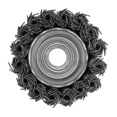 Щетка для УШМ, 65 мм, М14, "чашка", крученая проволока 0.8 мм Matrix по ценам производителя в Санкт-Петербурге с доставкой по всей России