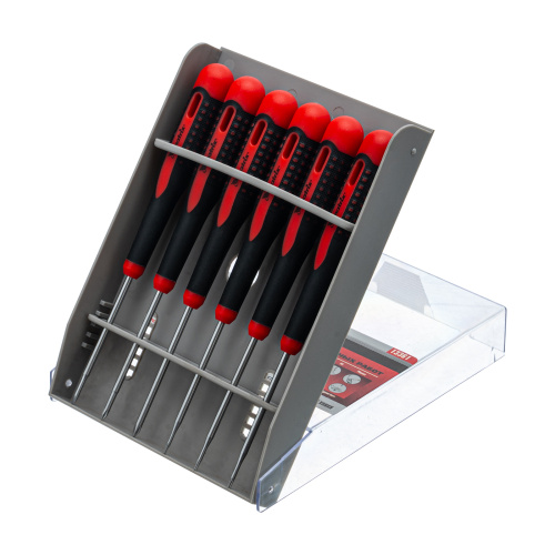 Набор отверток для точных работ Fusion, двухкомпонентная рукоятка, 6 шт, в пластиковом пенале Matrix купить в Москве с доставкой по всей России | ProtosMarket.ru