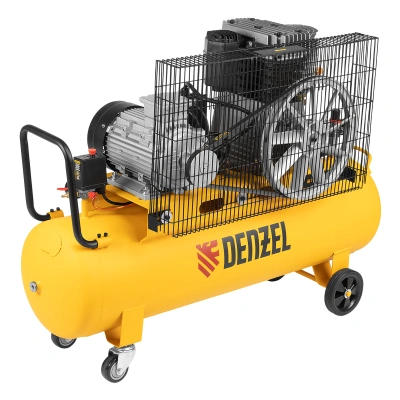 Компрессор воздушный, ременный привод BCI4000-T/100, 4.0 кВт, 100 литров, 690 л/мин Denzel купить в Москве с доставкой по всей России | ProtosMarket.ru