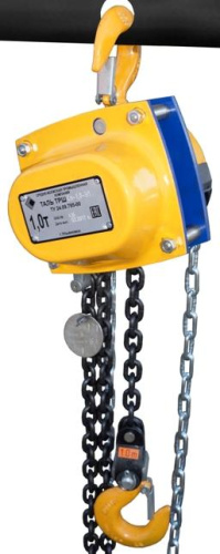 Таль ручная шестеренная цепная стационарная ТРШСп 1,0 т 3 м УХЛ1 -60/+40 по ценам производителя в Санкт-Петербурге с доставкой по всей России